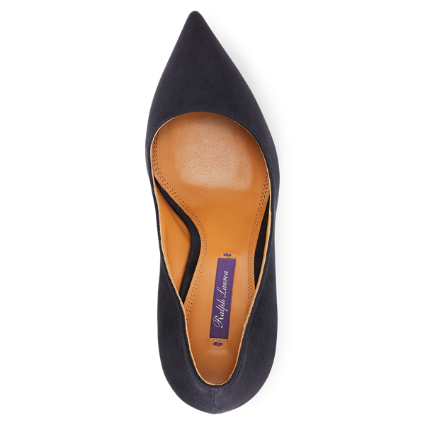 Navy Armissa Kidsuede Pump Ralph Lauren Collection 4