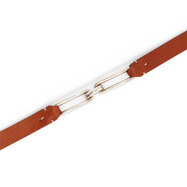 Oval-Link Leather Bracelet Ralph Lauren Collection 2