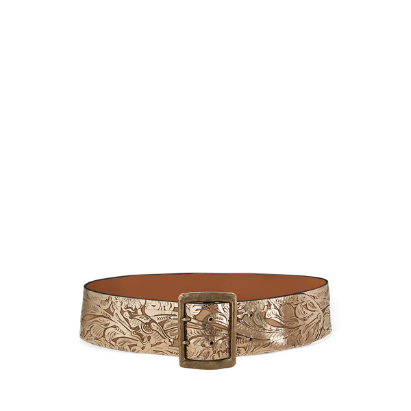 Lasergeschnittener Lederg&uuml;rtel Ralph Lauren Collection in 1