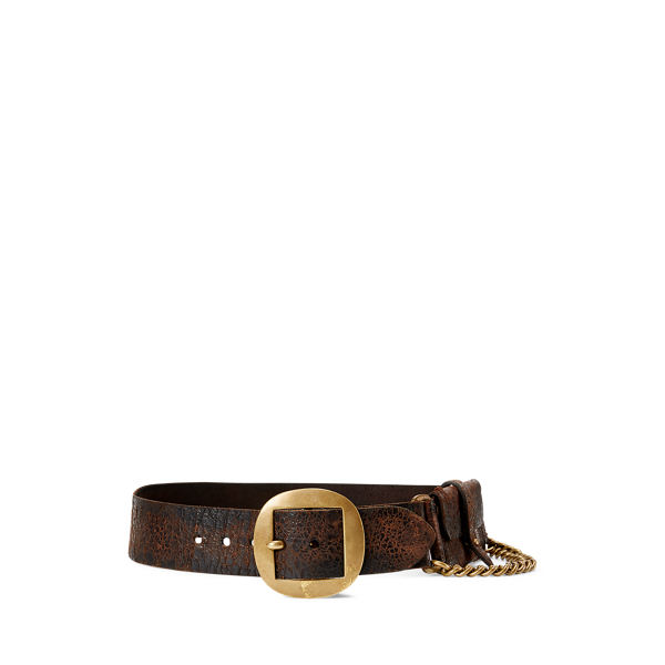 Distressed Leather Belt Bag Ralph Lauren Collection 1
