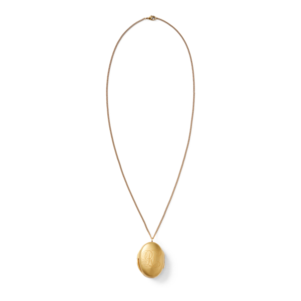 Terbium Stone Locket Necklace Ralph Lauren Collection 2