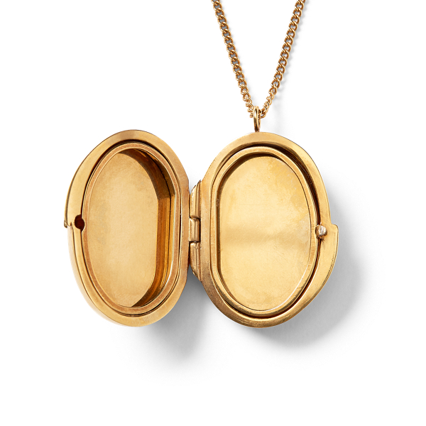 Terbium Stone Locket Necklace Ralph Lauren Collection 4