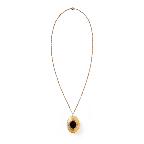 Terbium Stone Locket Necklace Ralph Lauren Collection 1
