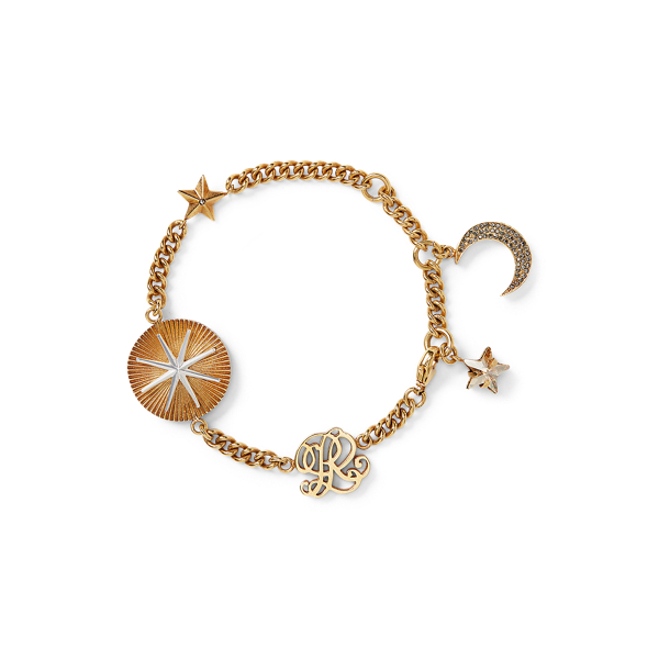 Bracelet &agrave; breloque en cristal Ralph Lauren Collection en 1