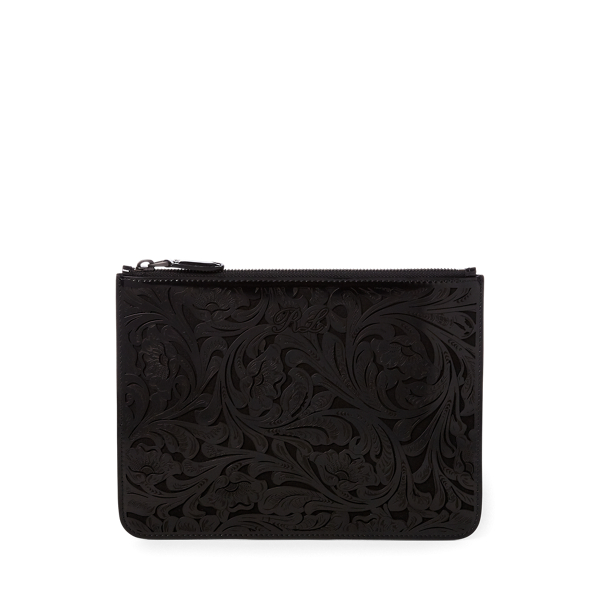 Pochette en vachette d&eacute;coupe laser Ralph Lauren Collection en 1