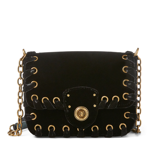 Velvet Whipstitched Crossbody Lauren em 1