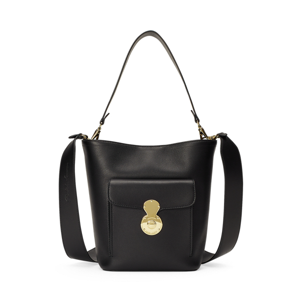 Mini sac seau RL en vachette Ralph Lauren Collection en 1