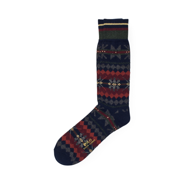 Fair Isle Wool-Blend Socks
