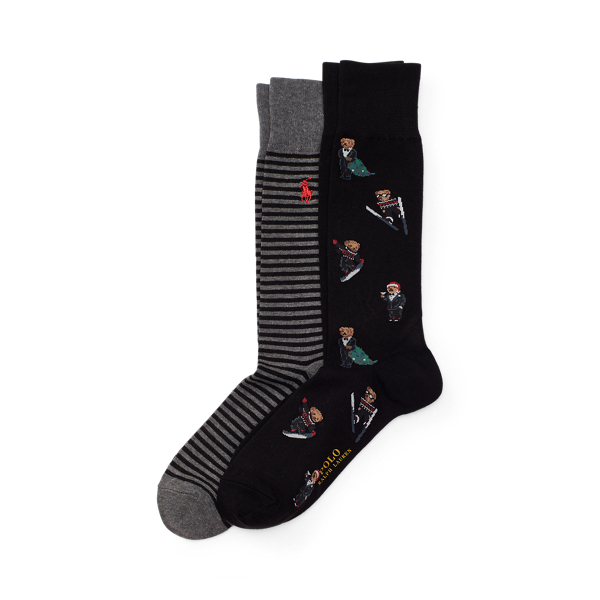 Holiday Bear Crew Sock 2-Pack