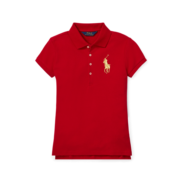 Polo Big Pony coton piqu&eacute; stretch Girls 7-14 Years en 1