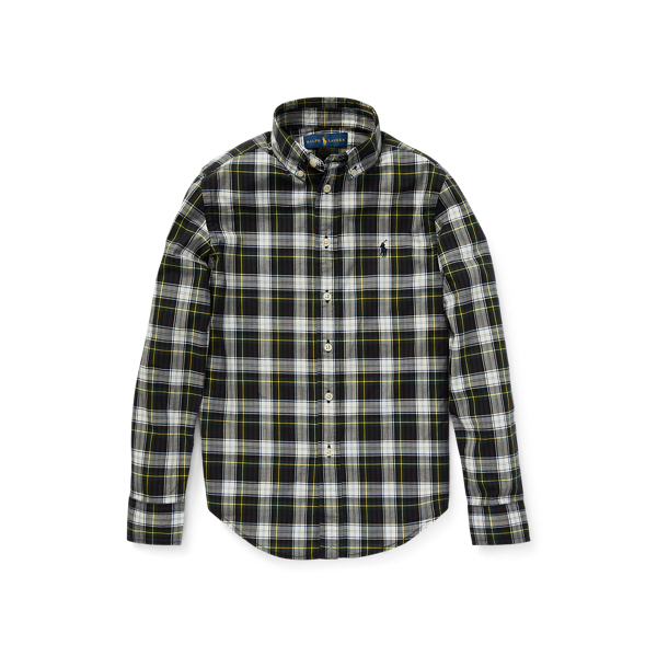 Plaid Cotton Poplin Shirt Boys 1.5-6 Years in 1