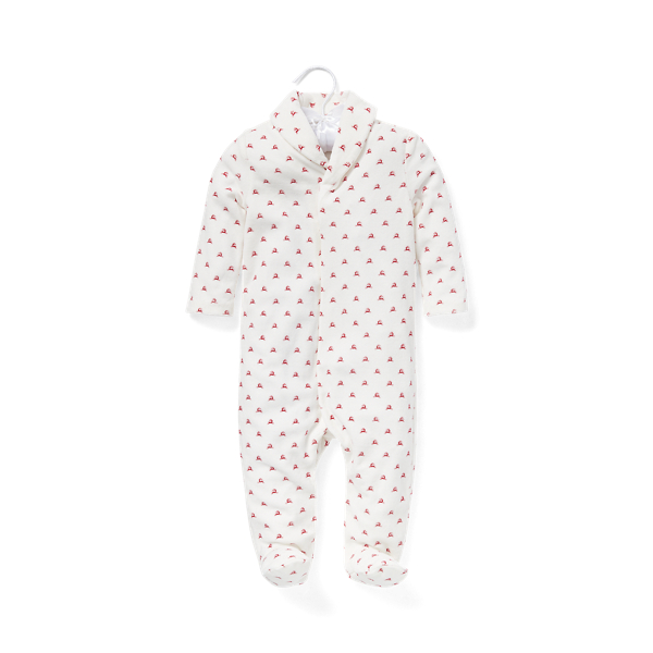 Veloursstrampler mit Rentierdruck Baby Boy in 1