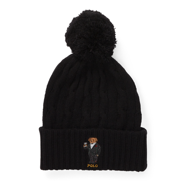 Ralph lauren pom pom beanie on sale