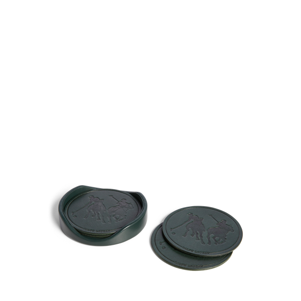 Garrett Leather Coaster Set for Home Ralph Lauren CH