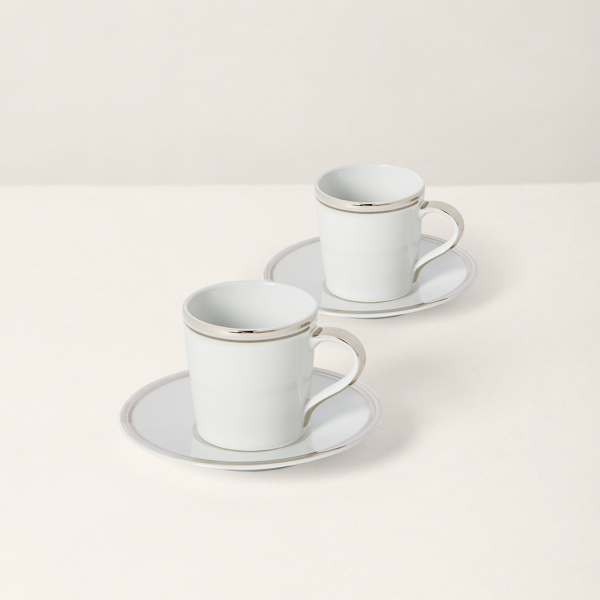 Platinum Wilshire Espresso Cup Gift Set Ralph Lauren Home 2