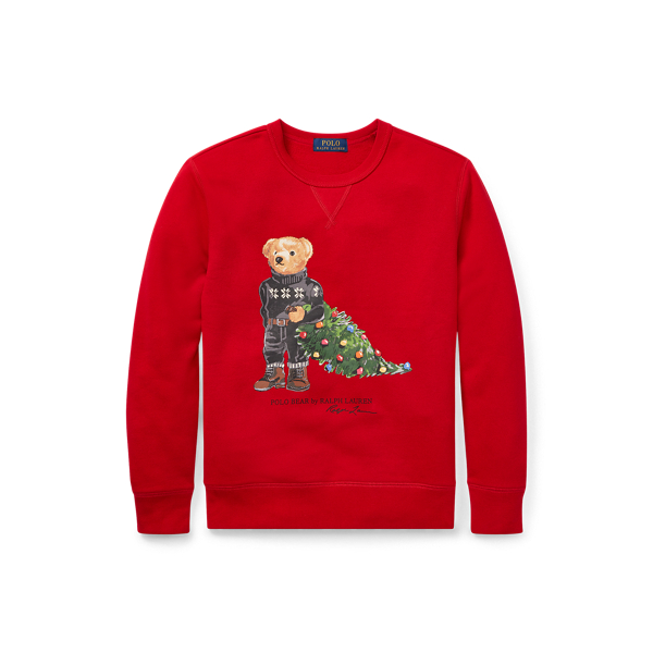 Holiday Bear Fleece Sweatshirt for Boys Ralph Lauren UK