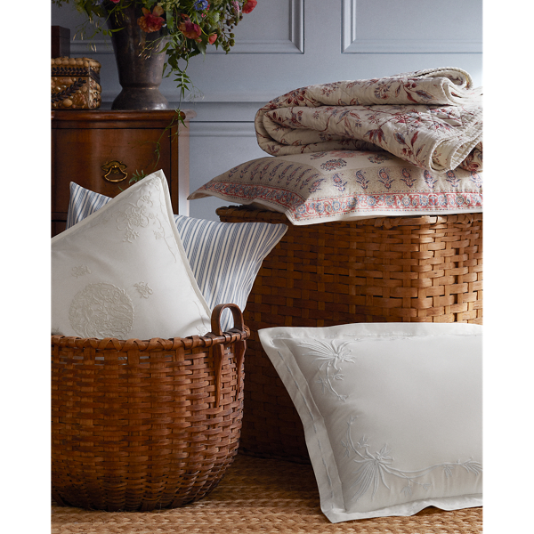 Ridge Throw Blanket Ralph Lauren Home in Light Blue 3