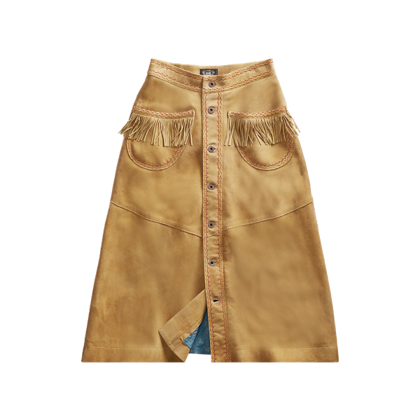 Fringe Suede Skirt RRL 1