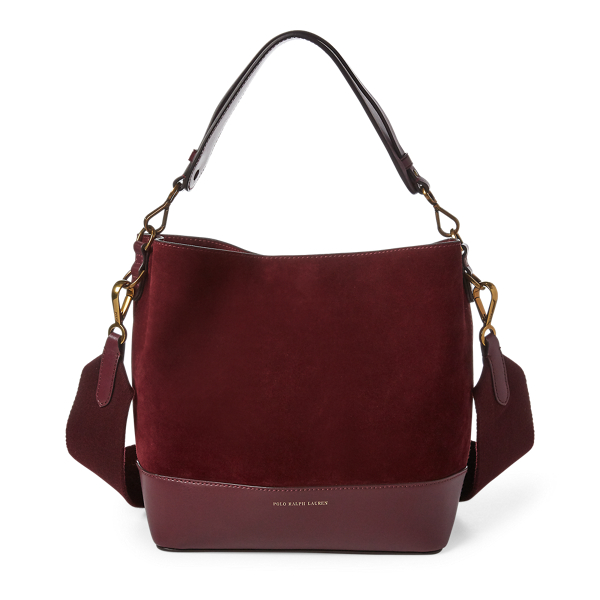 Small Suede Leather Hobo Bag