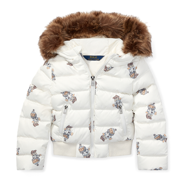 Polo Bear Down Jacket for Girls Ralph Lauren UK