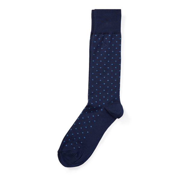 Navy Allover-Dot Socks Polo Ralph Lauren 1