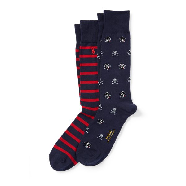 Navy Pirate & Skull Socks 2-Pack Polo Ralph Lauren 1