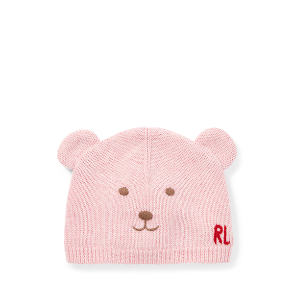 Embroidered Bear Hat Baby Girl in 1