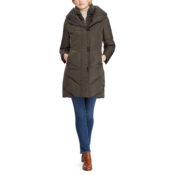 Ralph lauren chevron down coat sales