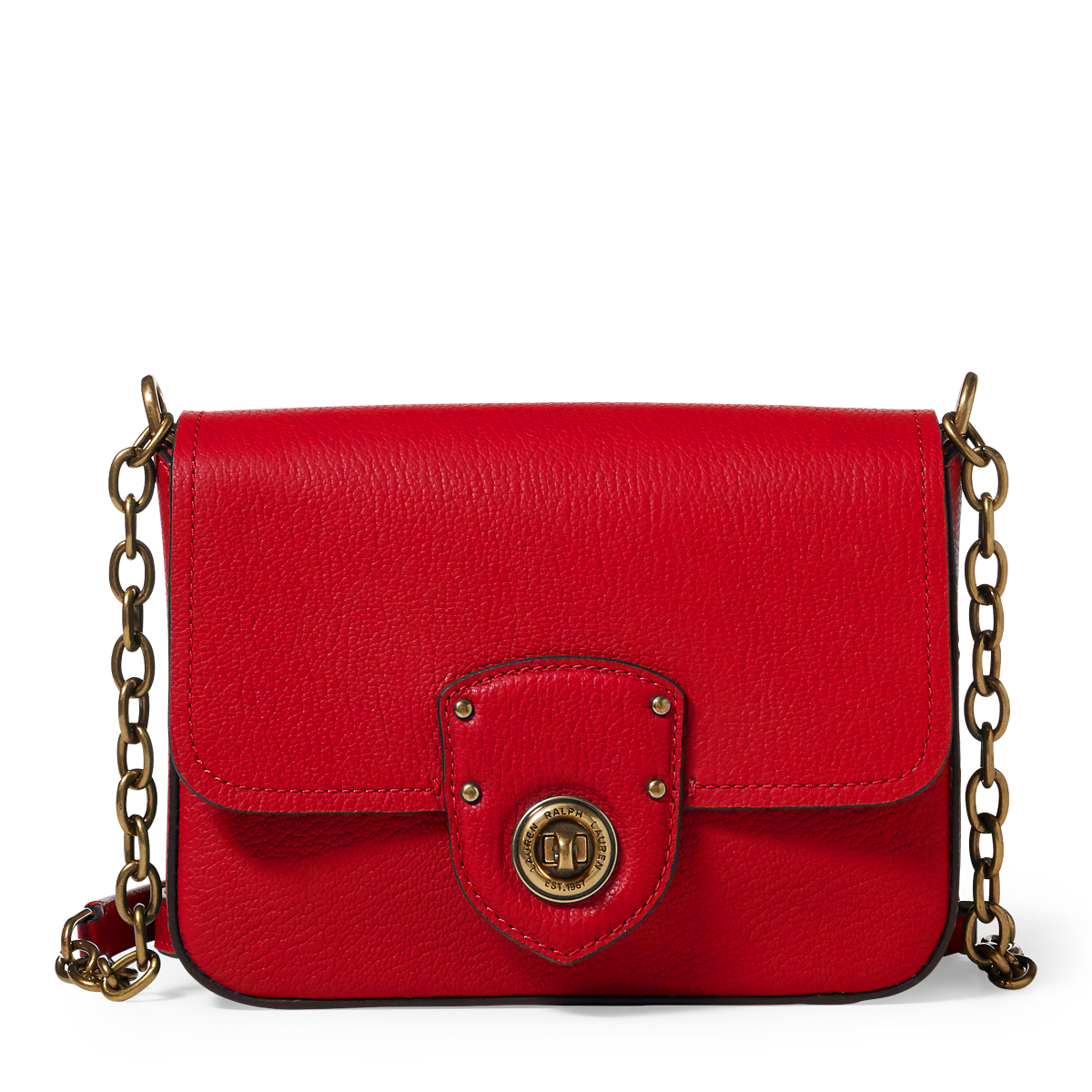 【Ralph Lauren】Leather Crossbody☆マルチに活躍 フォンバッグ Lauren Ralph Lauren Turnlock Leather Phone Tech Case