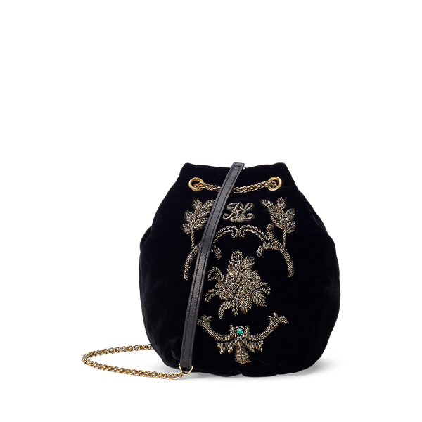 Embroidered Velvet Pouch Ralph Lauren Collection em 1