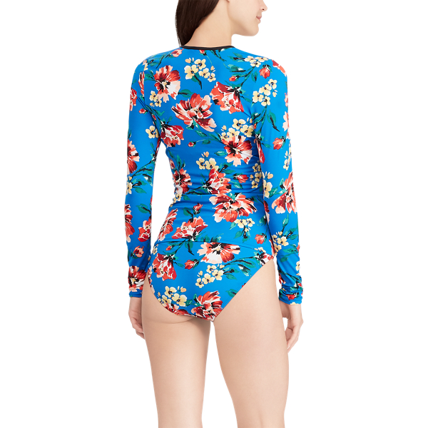 Blue Floral Rash Guard Lauren 3