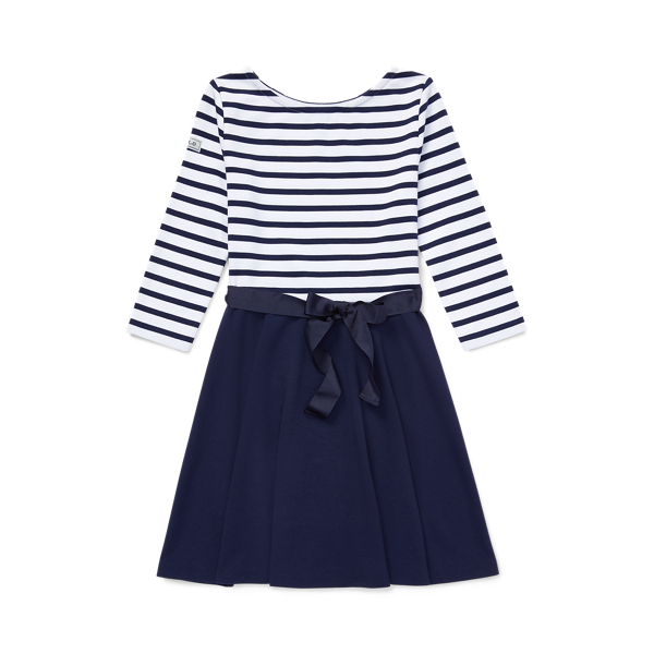 Two-Tone Ponte Dress