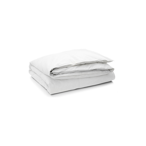White Graydon M&eacute;lange Duvet Cover Lauren Home 1