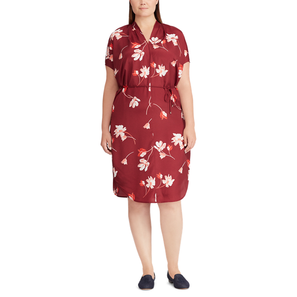 Multi Crepe Shirtdress Lauren Woman 2