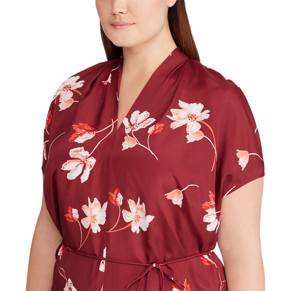 Multi Crepe Shirtdress Lauren Woman 3