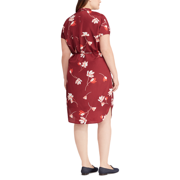 Multi Crepe Shirtdress Lauren Woman 4