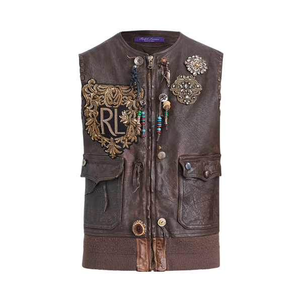 Hamlin Leather Gilet Ralph Lauren Collection 1