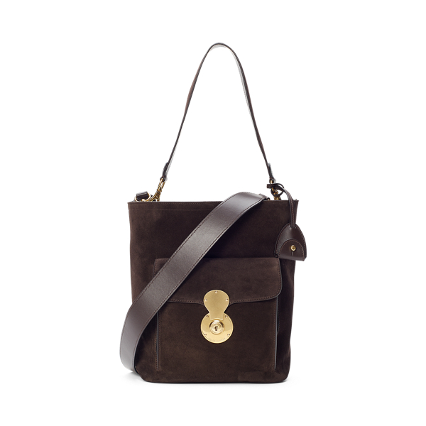 Calf-Suede RL Bucket Bag Ralph Lauren Collection 1