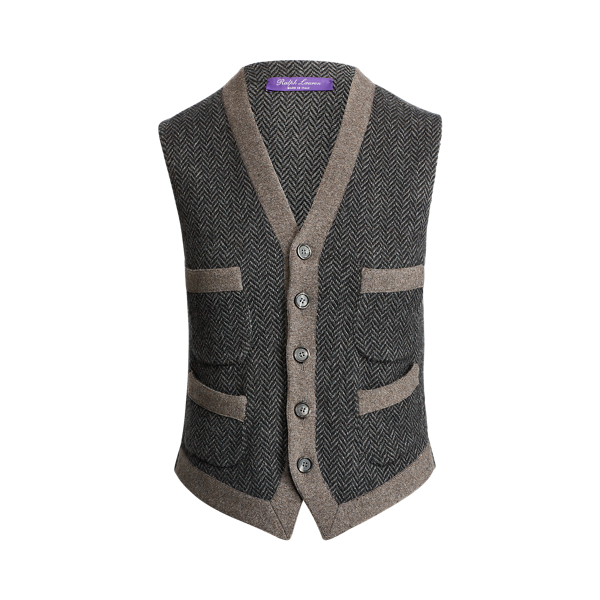 Button-Front Cashmere Vest Ralph Lauren Collection 1