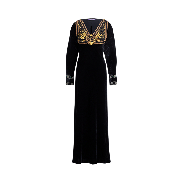 Gail Beaded Evening Dress Ralph Lauren Collection em 1