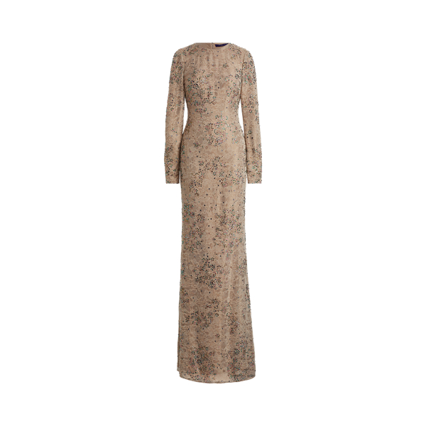 Hamlin Beaded Evening Dress Ralph Lauren Collection 1