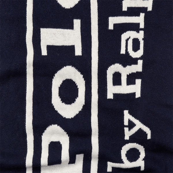 Navy/Cream Polo Label Scarf Polo Ralph Lauren 2