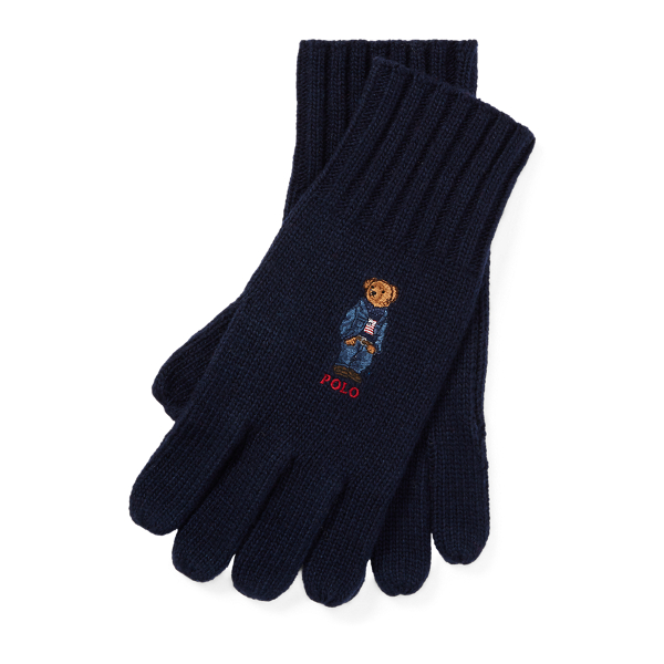 Polo Bear Knit Gloves