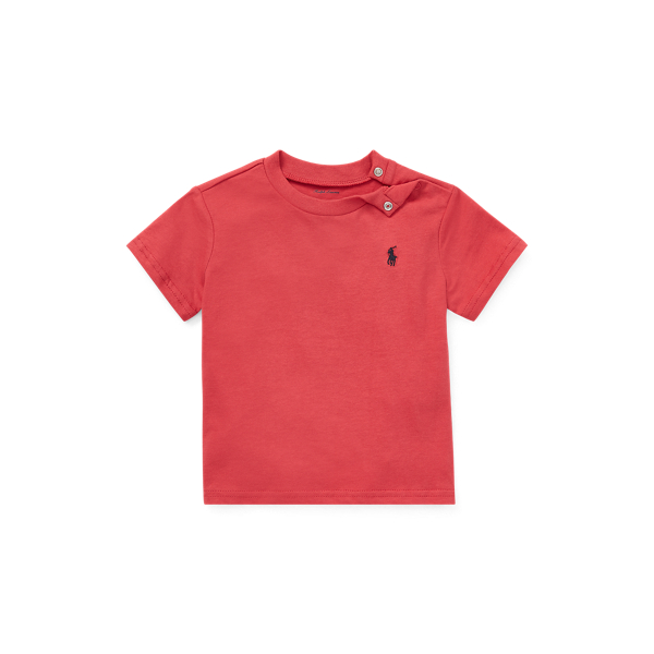 Camiseta de punto de algod&oacute;n&nbsp;con cuello redondo