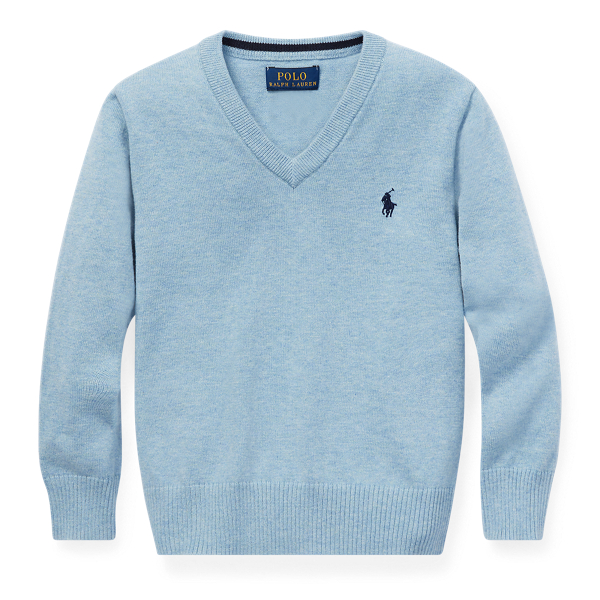 Cotton V-Neck Jumper Boys 1.5-6 Years 1