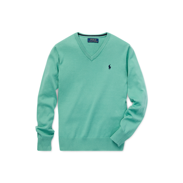 Pull col en&nbsp;V en coton Boys 6-14 Years en 1