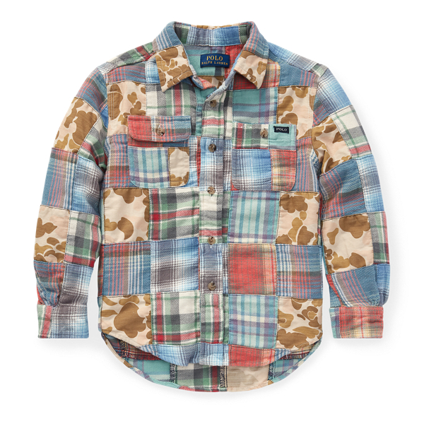 Patchwork Cotton Workshirt Boys 1.5-6 Years 1