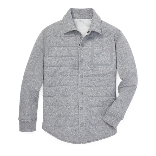 Quilted Jersey Shirt Jacket Boys 6-14 Years in 1