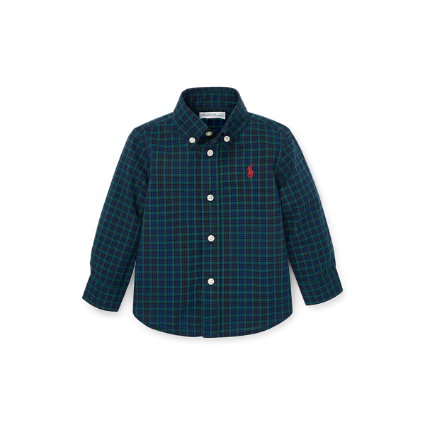 Plaid Cotton Poplin Shirt Baby Boy 1