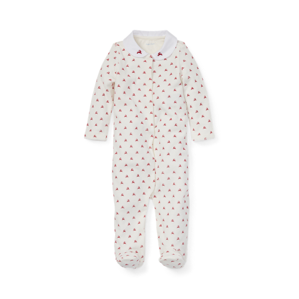 Veloursstrampler mit Rentiermotiv Baby Girl in 1